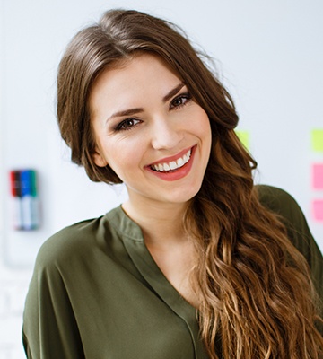 Woman with gorgeous smile