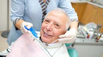 Man seeing dentist in Colleyville