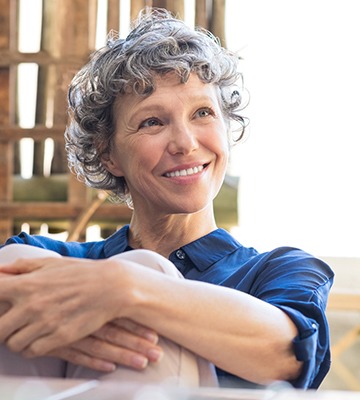 Older woman with healthy smile