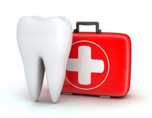 an image of a tooth and first aid kit