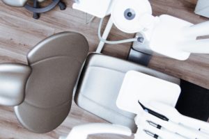 Image of a clean dental chair at the dentist.